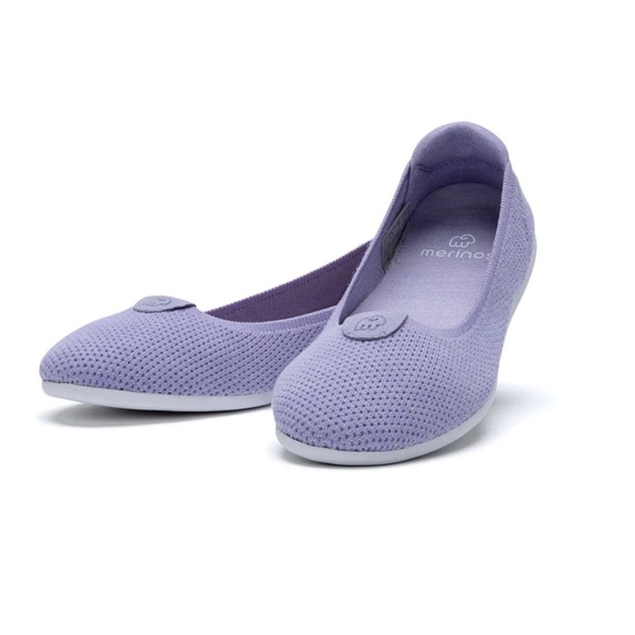 Merinos- New Women’s Lavender Flats Size 7 - Picture 1 of 6